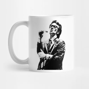 Elvis Costello - 80s Style Black Vintage Mug